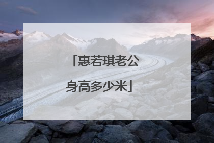 惠若琪老公身高多少米