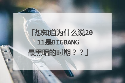 想知道为什么说2011是BIGBANG最黑暗的时期??
