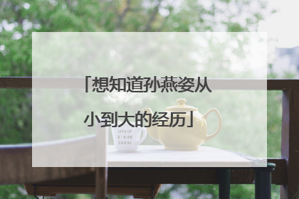 想知道孙燕姿从小到大的经历