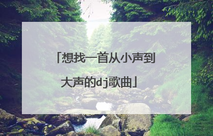 想找一首从小声到大声的dj歌曲
