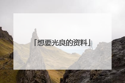 想要光良的资料