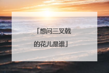 想问三叉戟的花儿是谁