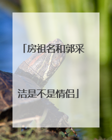 房祖名和郭采洁是不是情侣