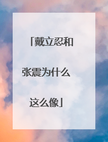 戴立忍和张震为什么这么像