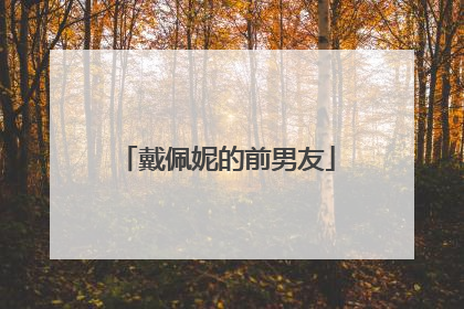 戴佩妮的前男友