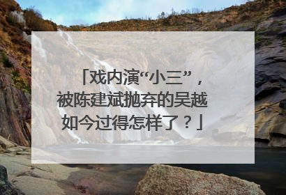 戏内演“小三”,被陈建斌抛弃的吴越如今过得怎样了?