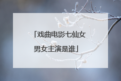 戏曲电影七仙女男女主演是谁