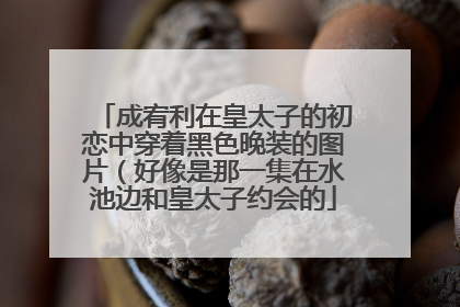 成宥利在皇太子的初恋中穿着黑色晚装的图片(好像是那一集在水池边和皇太子约会的