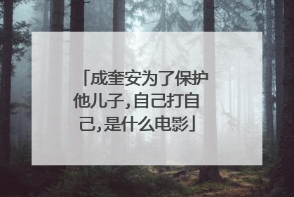 成奎安为了保护他儿子,自己打自己,是什么电影