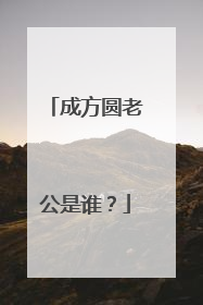 成方圆老公是谁?