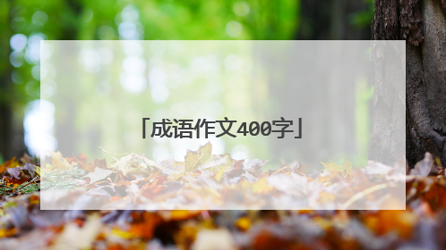 成语作文400字