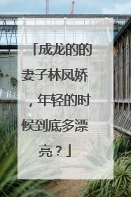 成龙的的妻子林凤娇,年轻的时候到底多漂亮?