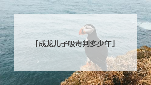 成龙儿子吸毒判多少年