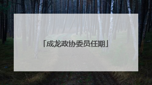 成龙政协委员任期