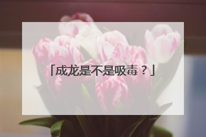 成龙是不是吸毒？