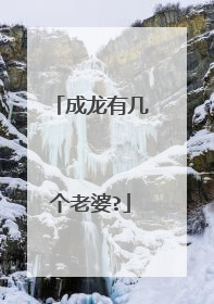 成龙有几个老婆?