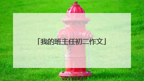 我的班主任初二作文