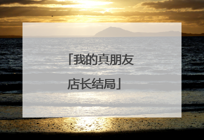 我的真朋友店长结局