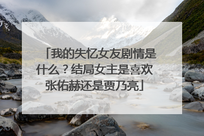 我的失忆女友剧情是什么?结局女主是喜欢张佑赫还是贾乃亮