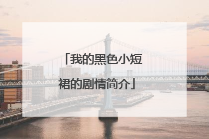 我的黑色小短裙的剧情简介