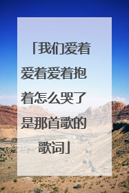 我们爱着爱着爱着抱着怎么哭了是那首歌的歌词