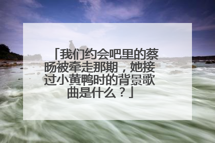 我们约会吧里的蔡旸被牵走那期,她接过小黄鸭时的背景歌曲是什么?