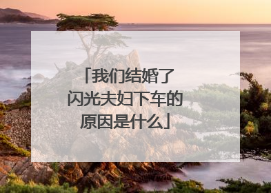 我们结婚了 闪光夫妇下车的原因是什么