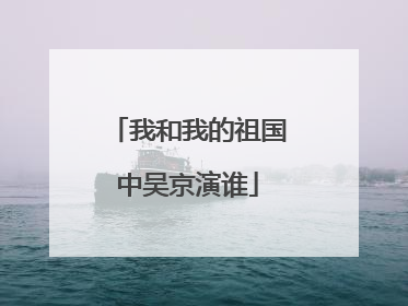 我和我的祖国中吴京演谁