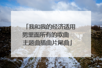 我和我的经济适用男里面所有的歌曲 主题曲插曲片尾曲