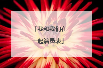 我和我们在一起演员表