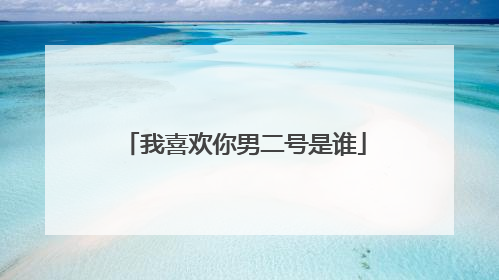 我喜欢你男二号是谁