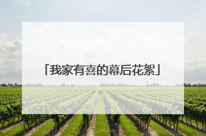 我家有喜的幕后花絮