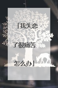 我失恋了很痛苦怎么办