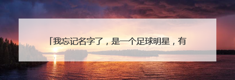 我忘记名字了，是一个足球明星，有三个儿子，一个女儿，女儿还特别小，外界称足球明星的老婆是时尚辣妈。
