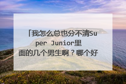 我怎么总也分不清Super Junior里面的几个男生啊？哪个好心人给个介绍，只要正面照片和姓名就行。