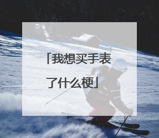 我想买手表了什么梗
