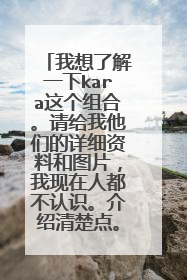 我想了解一下kara这个组合。请给我他们的详细资料和图片，我现在人都不认识。介绍清楚点。