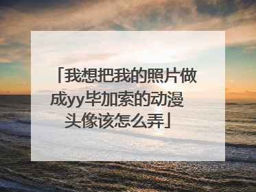 我想把我的照片做成yy毕加索的动漫头像该怎么弄