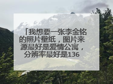 我想要一张李金铭的照片壁纸，图片来源最好是爱情公寓，分辨率最好是1366*768的，不要低于1024.