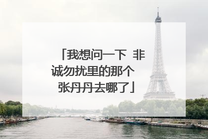 我想问一下 非诚勿扰里的那个 张丹丹去哪了