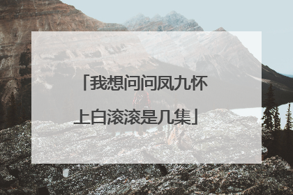 我想问问凤九怀上白滚滚是几集