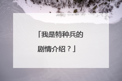 我是特种兵的剧情介绍？