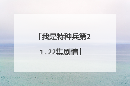 我是特种兵第21.22集剧情