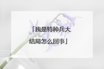 我是特种兵大结局怎么回事