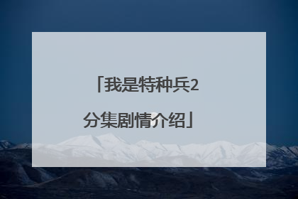 我是特种兵2分集剧情介绍