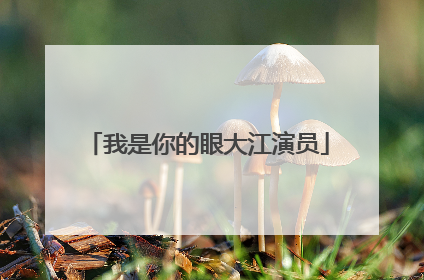 我是你的眼大江演员