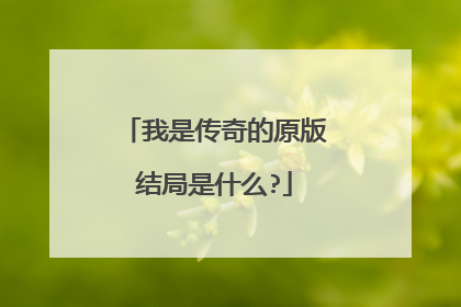我是传奇的原版结局是什么?