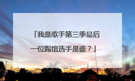 我是歌手第三季最后一位踢馆选手是谁？