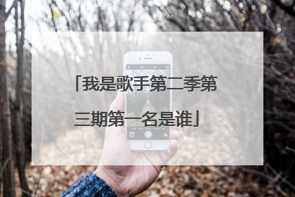 我是歌手第二季第三期第一名是谁