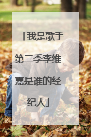 我是歌手第二季李维嘉是谁的经纪人